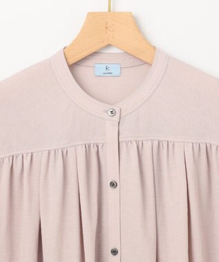 組曲 L 【速乾】ドライタッチ フレア袖トップス ピンクグレージュ系