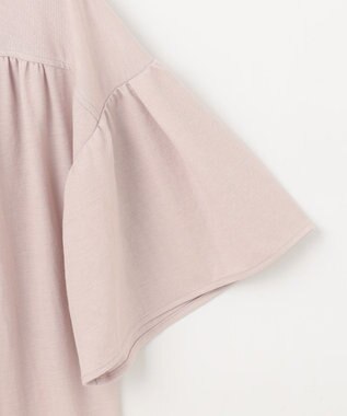 組曲 L 【速乾】ドライタッチ フレア袖トップス ピンクグレージュ系