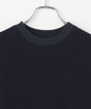 #Newans 【洗える】サーマルノースリーブワンピース ネイビー系