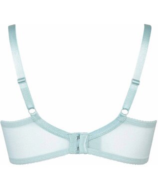WACOAL 【リボンブラ 脇すっきり】 ブラジャー 脇高設計 着やせシルエット 谷間をメイクしてキープ Gカップまで対応 大きいサイズ レディース BRB433 /ワコール ターコイズ