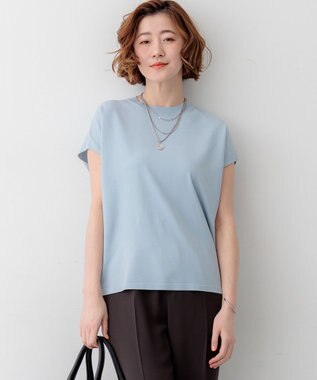 23区 S 【先行予約】レーヨンポリエステルストレッチ フレンチスリーブ ニット