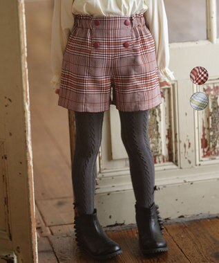  【110-140㎝】Chocolat de check キュロット