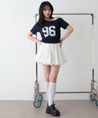 WEGO バルーンミニスカパン ホワイト