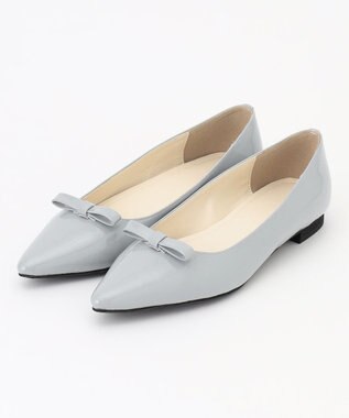 【晴雨兼用】ポインテッドリボンパンプス