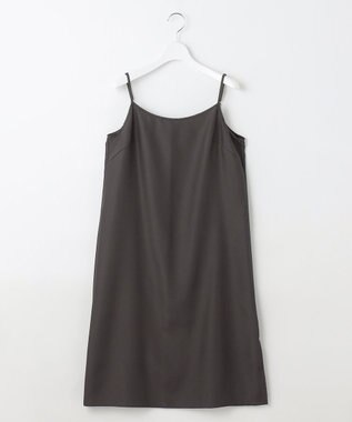 自由区 【カタログ掲載・WEB限定・接触冷感・洗える】シアーラミーローンシャツ ワンピース セピア