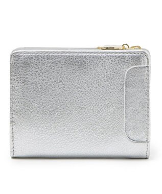 LANVIN en Bleu ペティアン Lファスナー二つ折り財布 シルバー