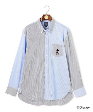 J.PRESS MEN 【DISNEY COLLECTION】【UNISEX】ピンオックス シャツ/ B.D. / ミッキーマウス ネイビー系9