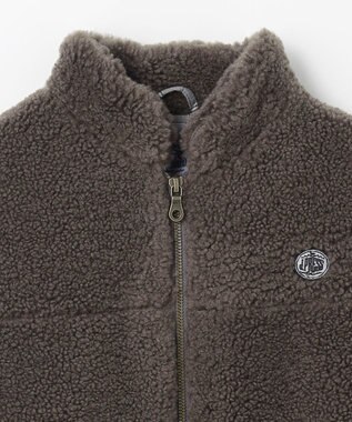 J.PRESS KIDS 【140-170cm】スタンドカラー ボア ブルゾン ブラウン系