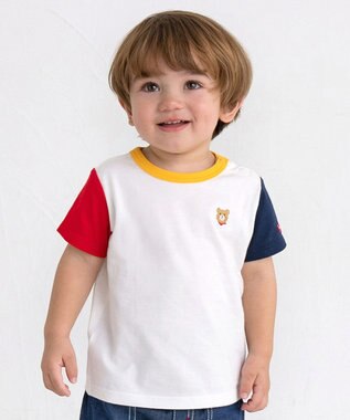 MIKI HOUSE HOT BISCUITS 【70-120cm】【Everyday Series】ワンポイント 半袖Tシャツ