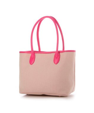 UNBILLION ペルケ perche / キャンバス・蛍光シープレザートートバッグ ピンク