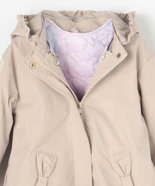 ANY KIDS 【ドッキング可能】ネコキルトブルゾン レインボー