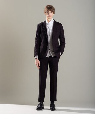 JOSEPH HOMME ウォッシャブルウール　Vネックカーディガン ベージュ系