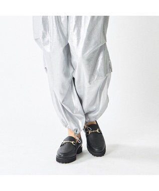 MODE ET JACOMO <carino>レザービットローファー ブラック