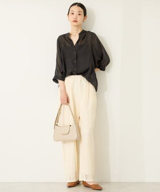 AMERICAN HOLIC 幾何学レースイージーパンツ Ivory