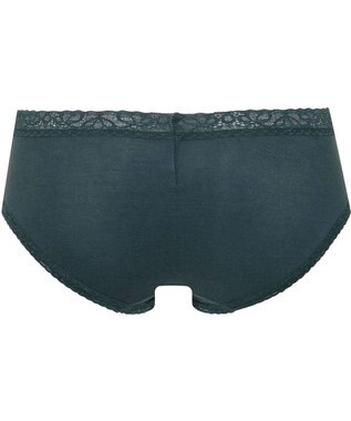 Wing ショーツ　【デイリーフィットやわらかコットン】　ここちよいフィット感　はきこみ丈あさめ　EC2200　ウイング／ワコール グリーン