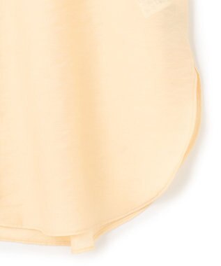 UNFILO シアーサテン ヨークブラウス バターイエロー