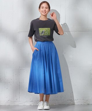 ANY L 【接触冷感】アソートプリントＴシャツ チャコール