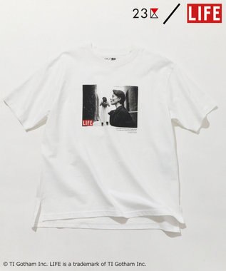 23区 L 【23区/LIFE】PHOTO Tシャツ ホワイト系(Sophie Malgat)