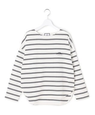 J.PRESS YORK STREET 【WOMEN】ボーダードルマンスリーブ バスクシャツ