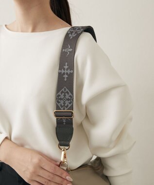 russet アレンジショルダーベルト［Monogram］(CE-1099) Gray