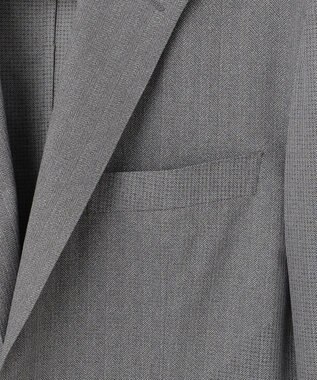 GOTAIRIKU 圧倒的清涼感・８つの夏機能【接触冷感/通気性/軽量/撥水…等】クールドッツ セットアップジャケット_ヘリンボーンプリント（25年モデル） ライトグレー_ヘリンボーン柄