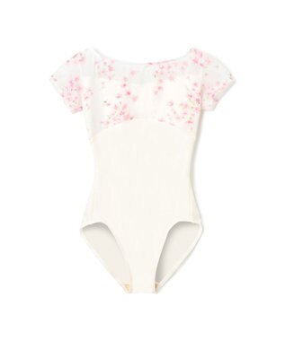 Chacott 【MAY NAGAHISA】キャップスリーブレオタード ホワイトプリント