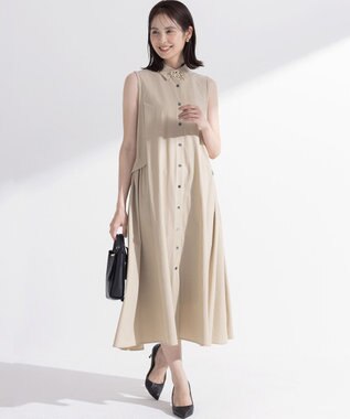 組曲 【2WAY】スーパーライトストレッチ ワンピース ベージュ系