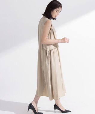 組曲 【2WAY】スーパーライトストレッチ ワンピース ベージュ系
