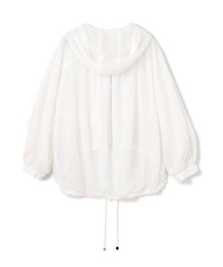 GRACE CONTINENTAL メッシュコンビフーディー ホワイト