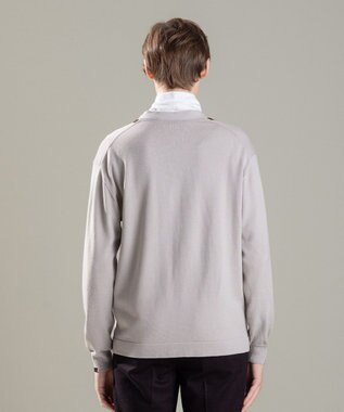 JOSEPH HOMME ウォッシャブルウール　Vネックカーディガン ベージュ系