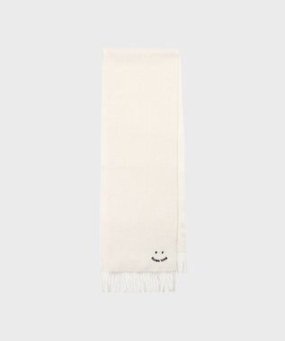 Paul Smith PS Happy エンブロイダリー マフラー オフホワイト