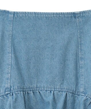 Green Parks ｄａｚｚｌｉｎ　デニムチュールレイヤードスカート Indigo