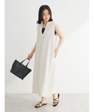 Green Parks カットＪＱキーネックジャンスカ Ecru