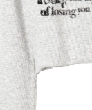 WEGO ヘンリーネックグラフィックピチトップス ホワイトアイボリー