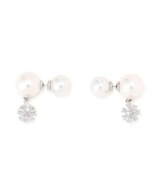 GRACE CONTINENTAL パールビジューピアス シルバー