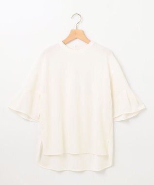 組曲 【UVケア・接触冷感】ライトアムンゼンジャージー袖フレア トップス アイボリー系