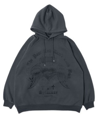 WEGO ウイングハートBIGパーカー ダークグレー