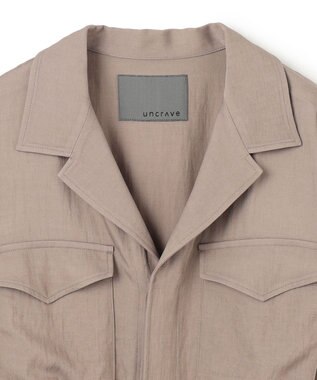 uncrave ドレープツイル ミリタリー ジャケット トープ（佐藤晴美さん着用）