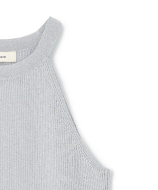 NAVE 【Nave・洗える】ラメニット タンクトップ シルバー系