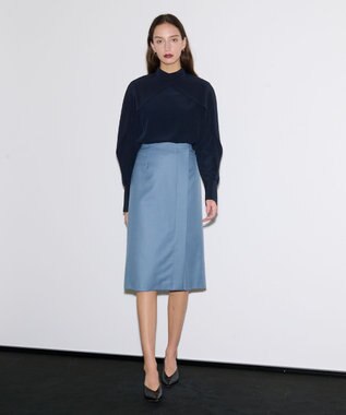 JOSEPH 【洗える】ニューシーディーシー　ブラウス Navy