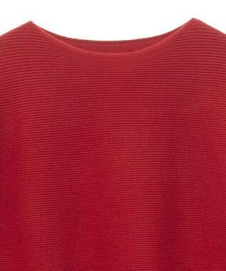 Green Parks もちやわ袖釦ドルマンニットプルオーバー Red