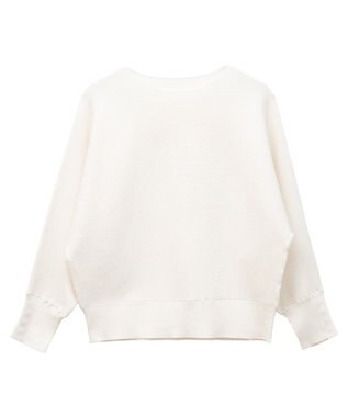 Green Parks もちやわ袖釦ドルマンニットプルオーバー Off White