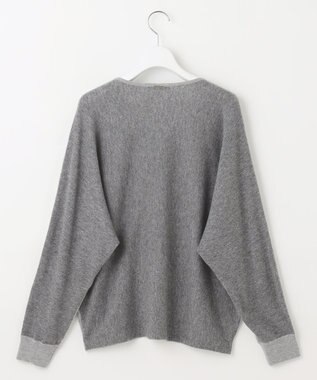 自由区 L 【カタログ掲載】ファインウールカシミヤドルマンシルエット ニット グレー系