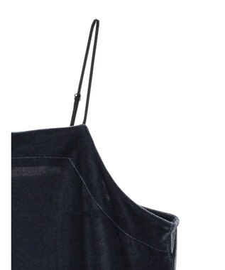 Green Parks armonia．ベロアキャミワンピース Blue