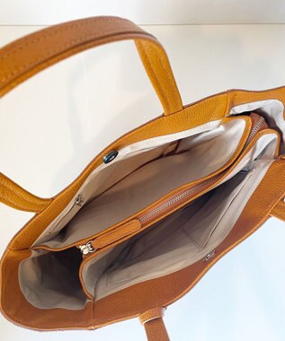 Hekhèr Le Style de Vie 【日本製 / A4サイズ対応/セレモニーにも】シュリンクレザー トートバッグ キャメル