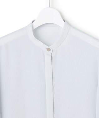 ICB L 【先行予約】 オーガンコンビシャーティング シアーレイヤードスリーブブラウス クラウドサックス