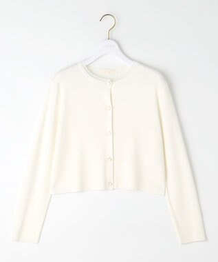 ANY SIS 【洗える】レースネックショートレングス カーディガン オフ