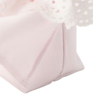 Maison de FLEUR サテンフロントフリルスクエアトートバッグ Light Pink
