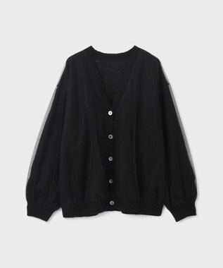 GRACE CONTINENTAL オーバーチュールニットカーディガン ブラック