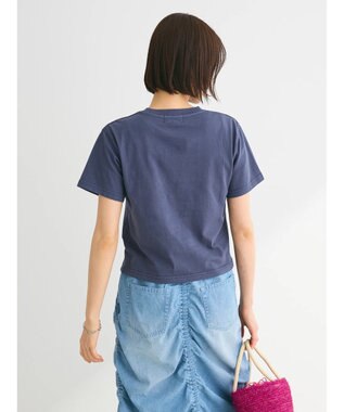 Green Parks ・Ｄｏｕｂｌｅ　Ｆｌａｇｓウ゛ィンテージライクプリントＴ Navy